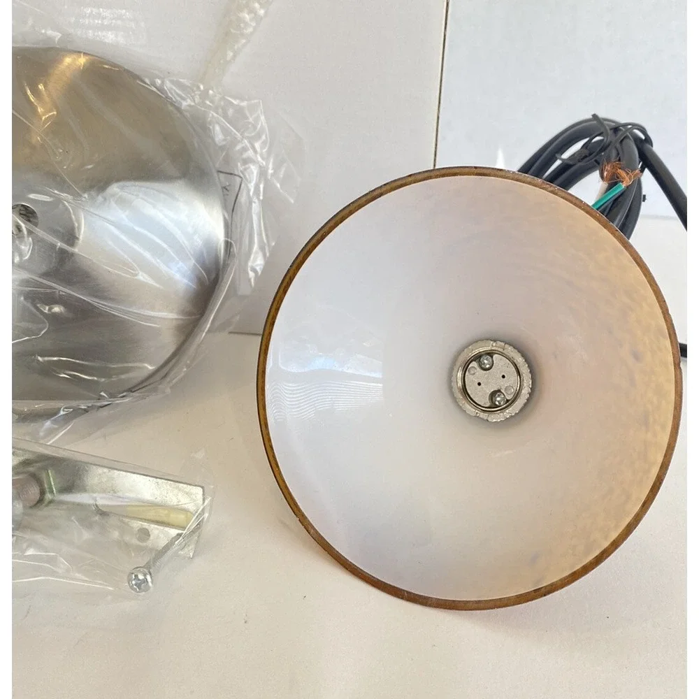Premier Amber‎ Glass Mini Pendant Hanging Light Chandelier Brushed Nickel